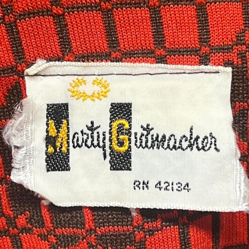 TRUE VINTAGE GRAIL 1970s Marty Gutmacher Geometric Coat s/m - Picture 2 of 8